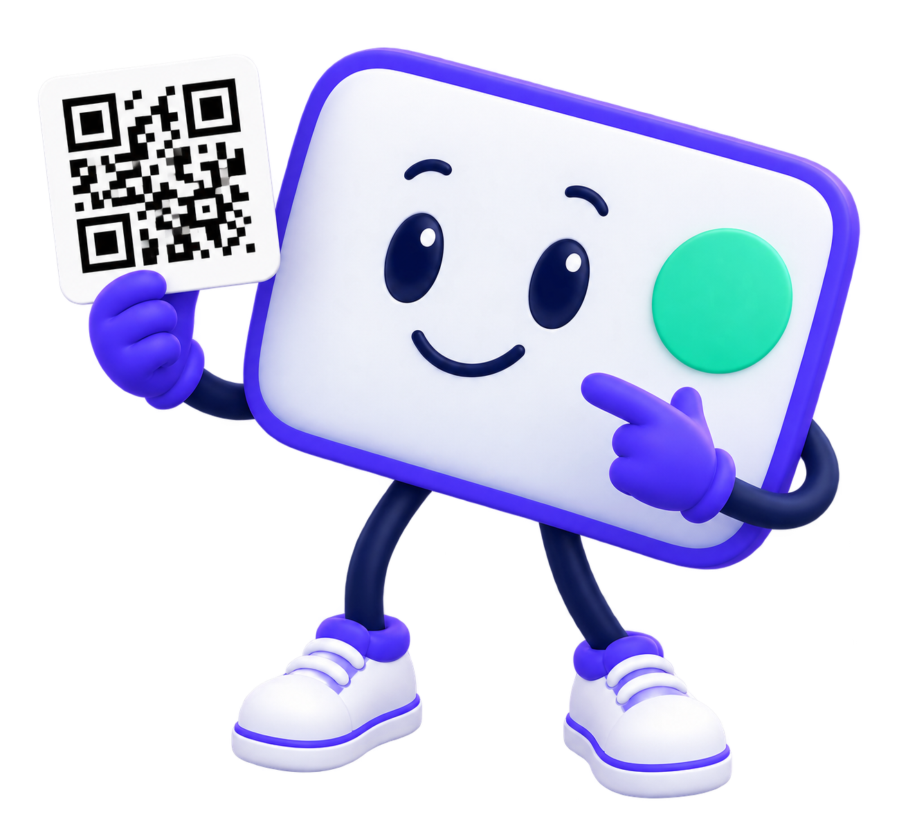 הדמות של Perkava מציגה קוד QR